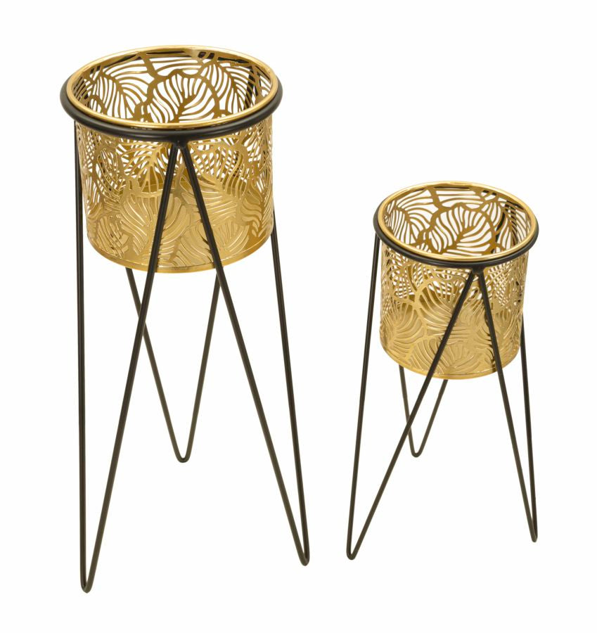 Mauro Ferretti Portavasi Drak Coppia 21 x 20 x 46-18 x 18 x 32 cm