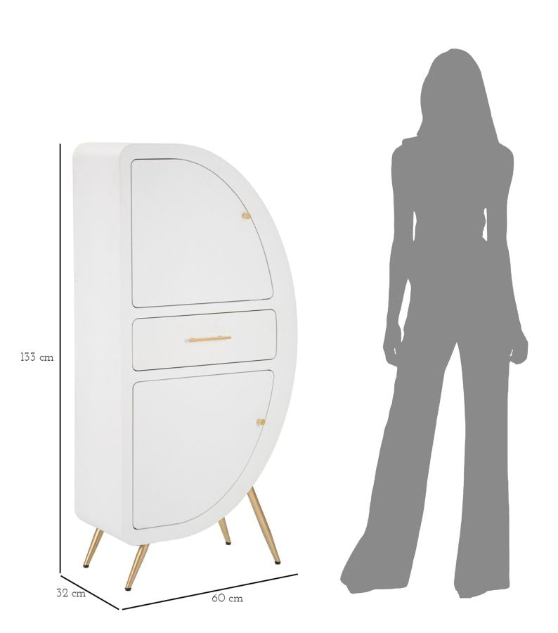 Mobiletto 2 ante venus cm 60x32x133