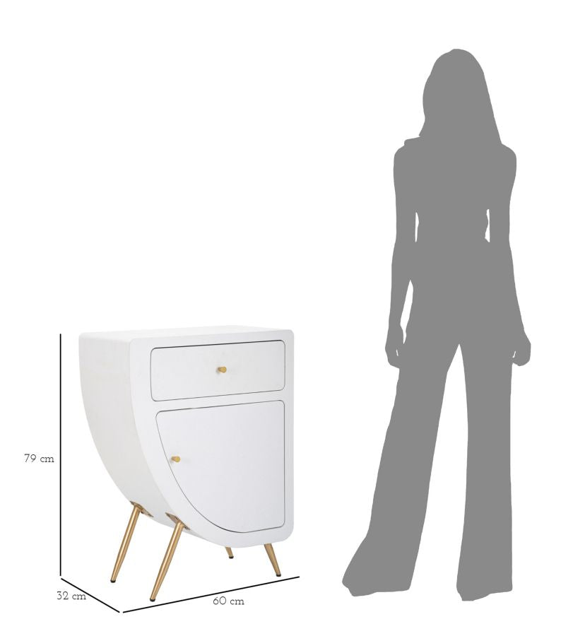 Comodino alto venus cm 60x32x79