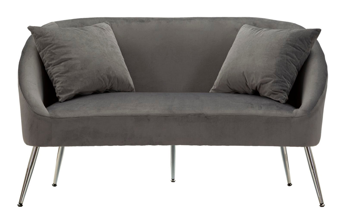 Divanetto silvery c/cuscini cm 137x69x79