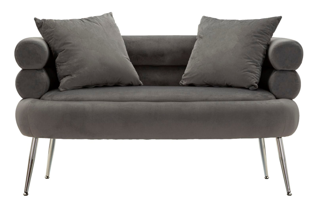 Divanetto silvery plus c/cuscini cm 133x68x69