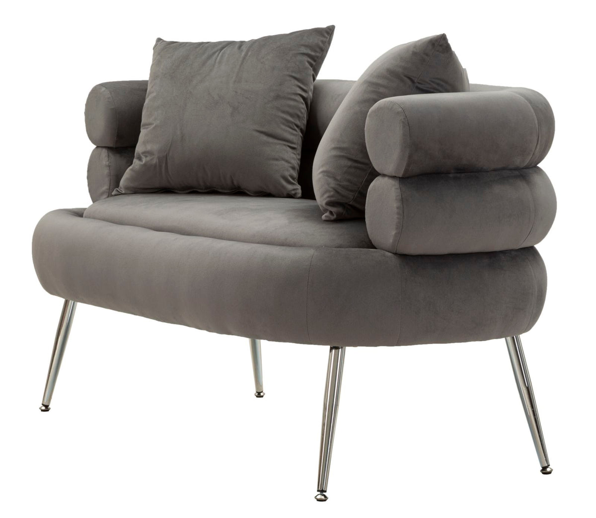 Divanetto silvery plus c/cuscini cm 133x68x69