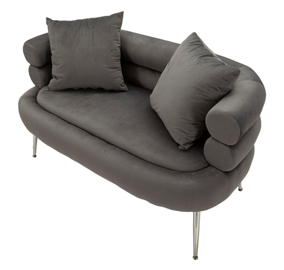 Divanetto silvery plus c/cuscini cm 133x68x69