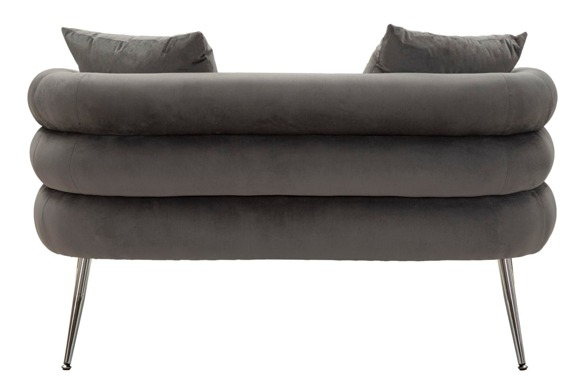 Divanetto silvery plus c/cuscini cm 133x68x69