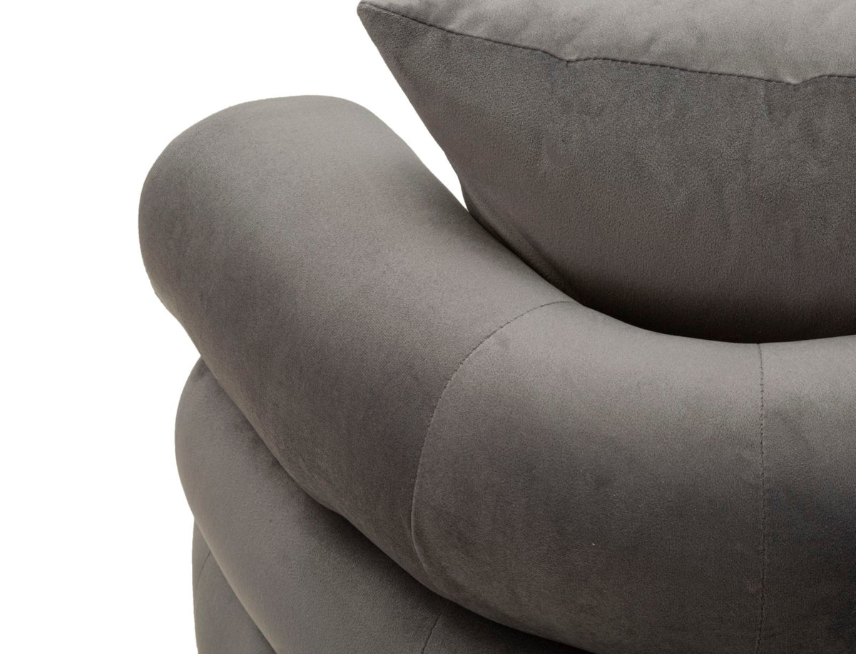 Divanetto silvery plus c/cuscini cm 133x68x69