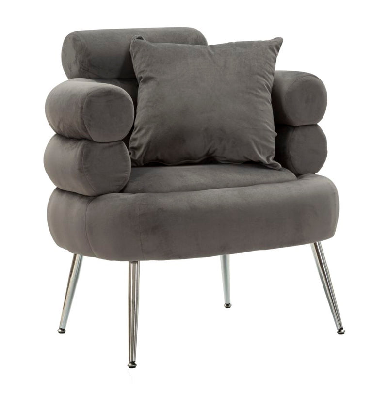 Poltrona silvery plus c/cusino cm 78x68x85