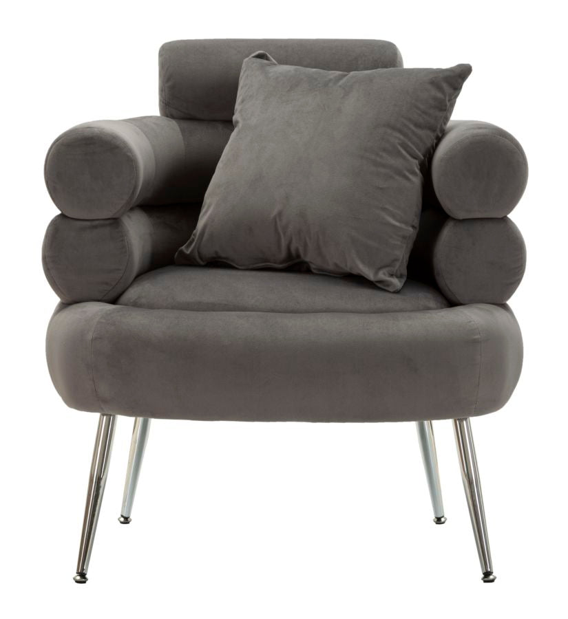 Poltrona silvery plus c/cusino cm 78x68x85