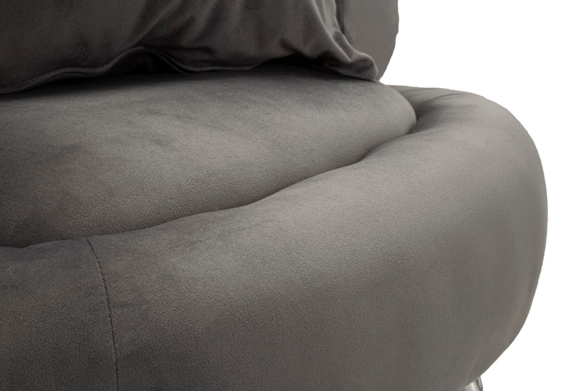 Poltrona silvery plus c/cusino cm 78x68x85