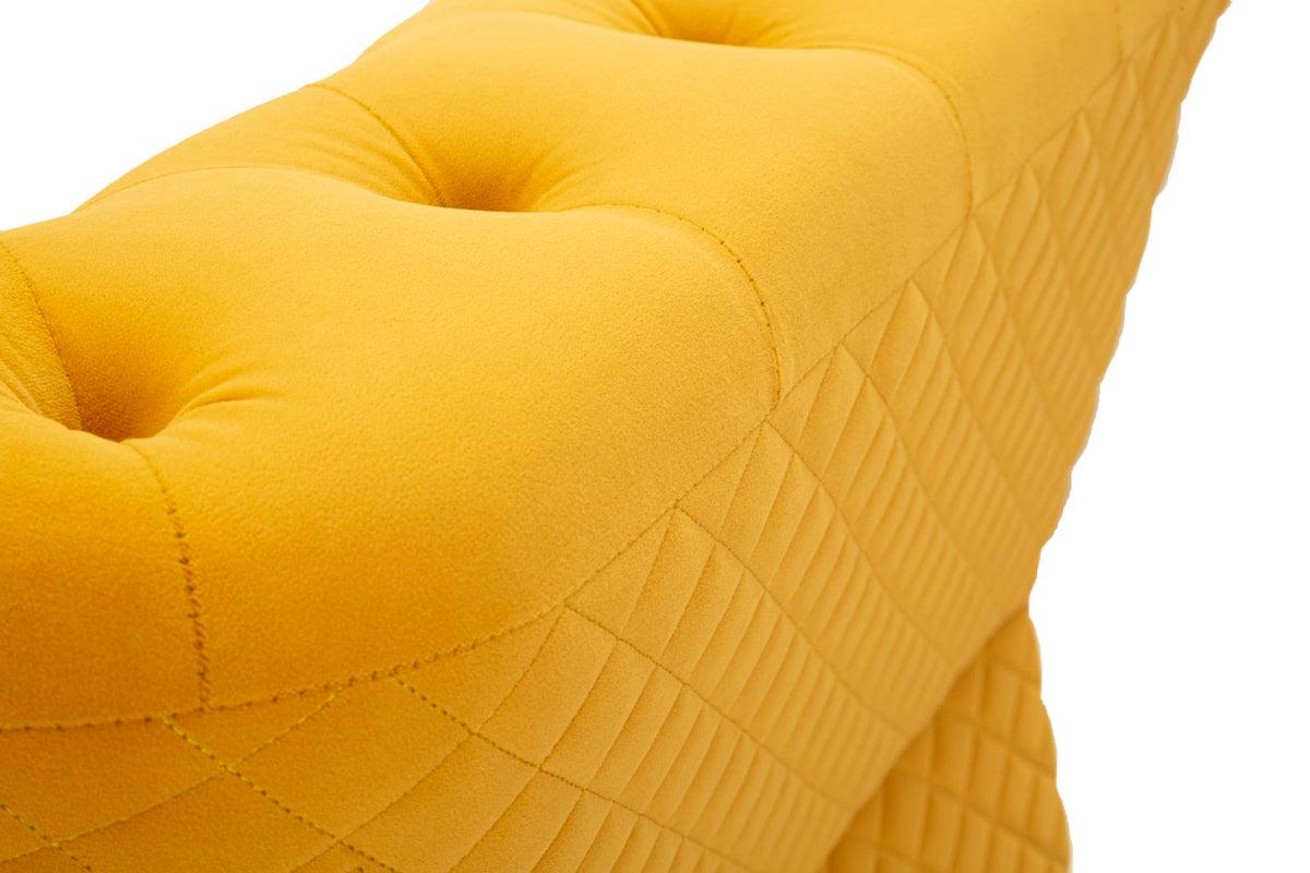 Poltrona emy senape c/cuscino cm 104x83x76