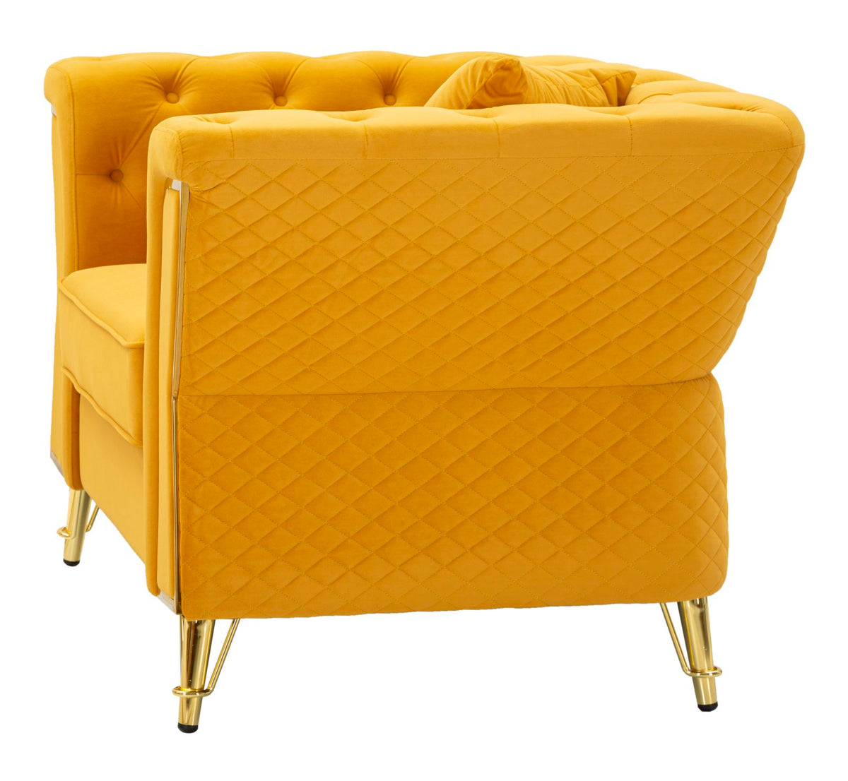 Poltrona emy senape c/cuscino cm 104x83x76