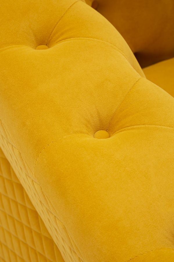Poltrona emy senape c/cuscino cm 104x83x76