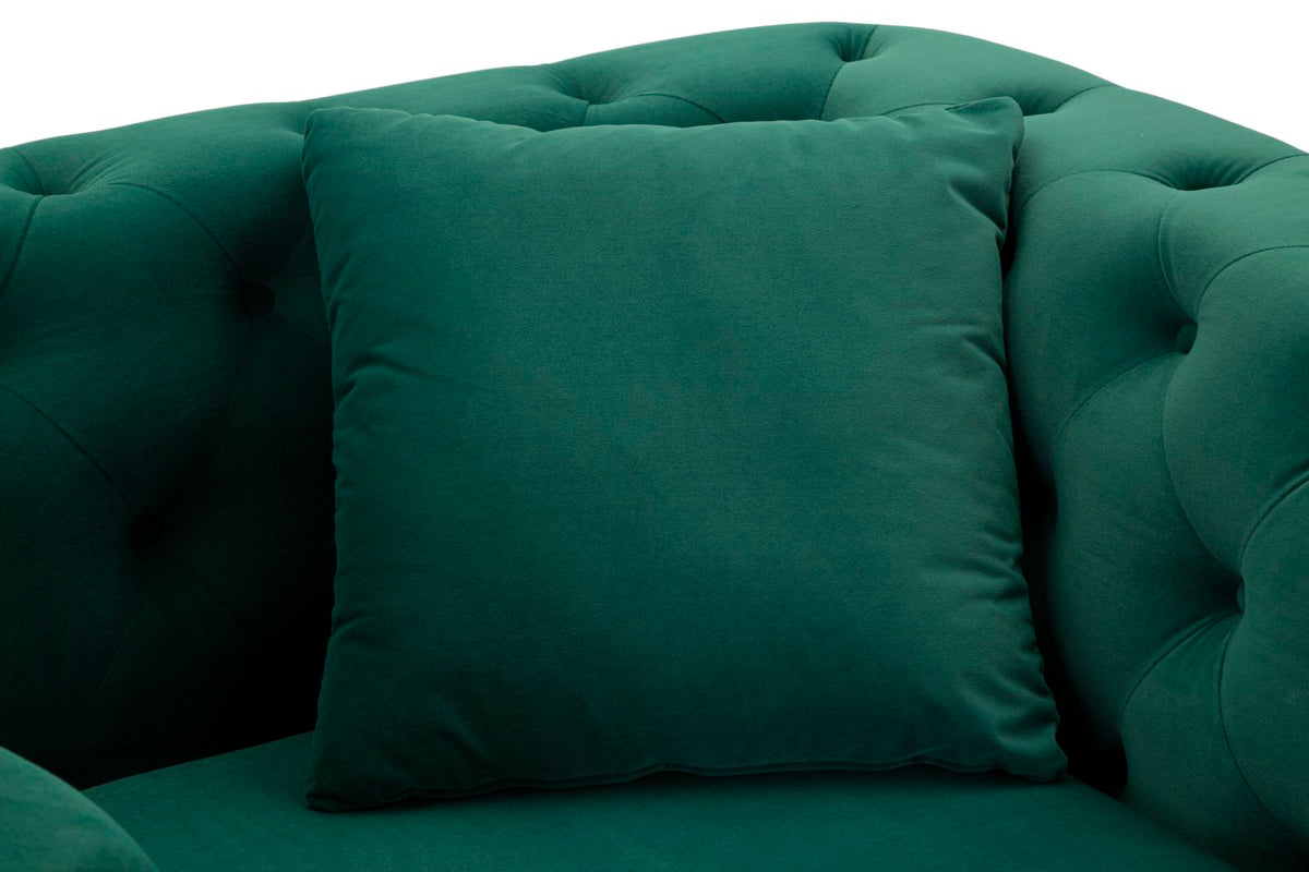 Poltrona emy verde c/cuscino cm 104x83x76