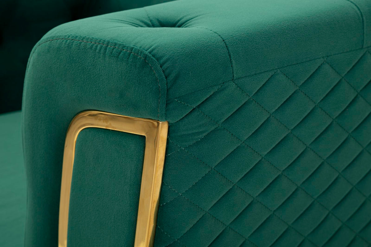 Poltrona emy verde c/cuscino cm 104x83x76