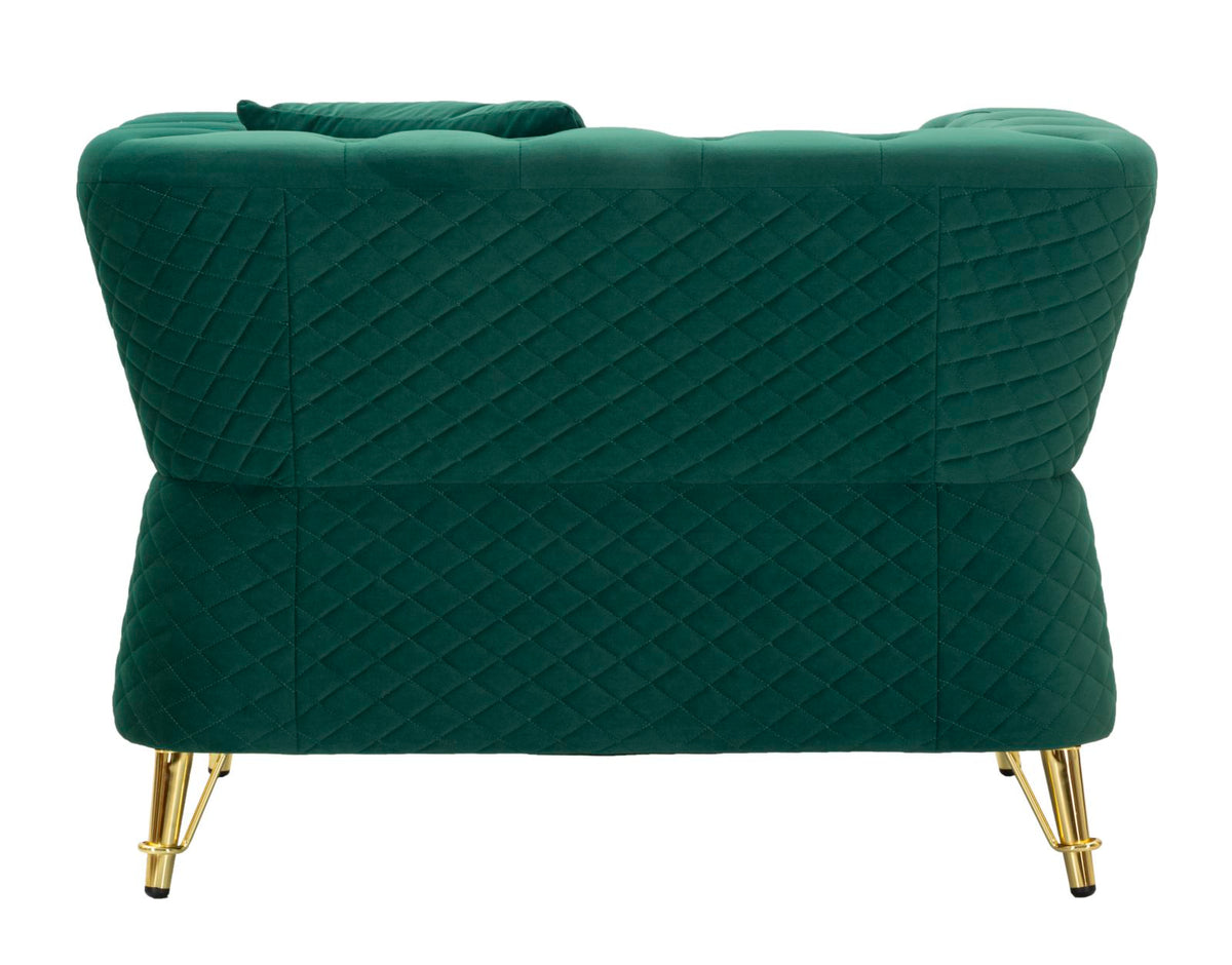 Poltrona emy verde c/cuscino cm 104x83x76
