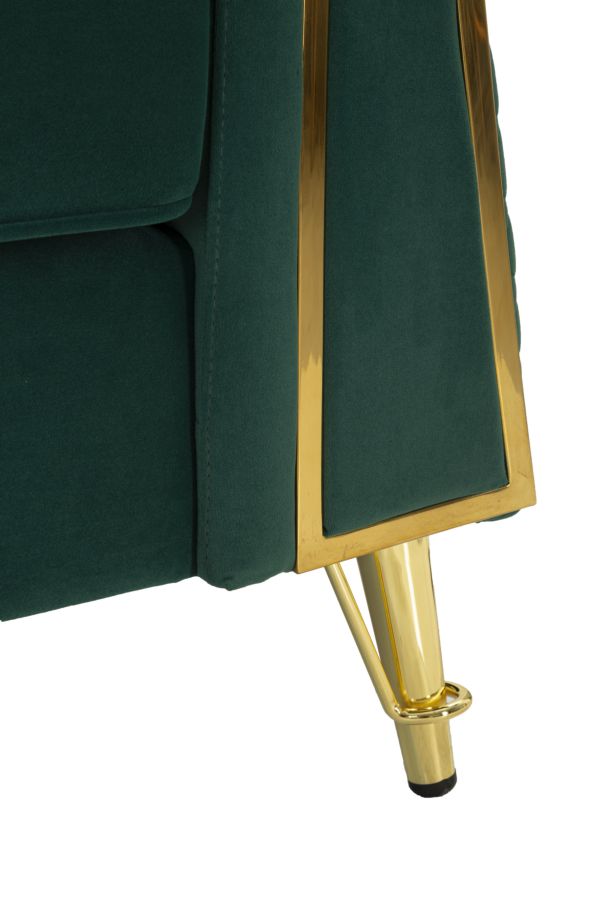 Poltrona emy verde c/cuscino cm 104x83x76