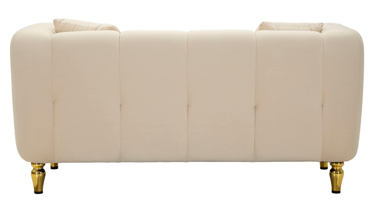 Divano alma crema c/cuscini cm 155x81x71