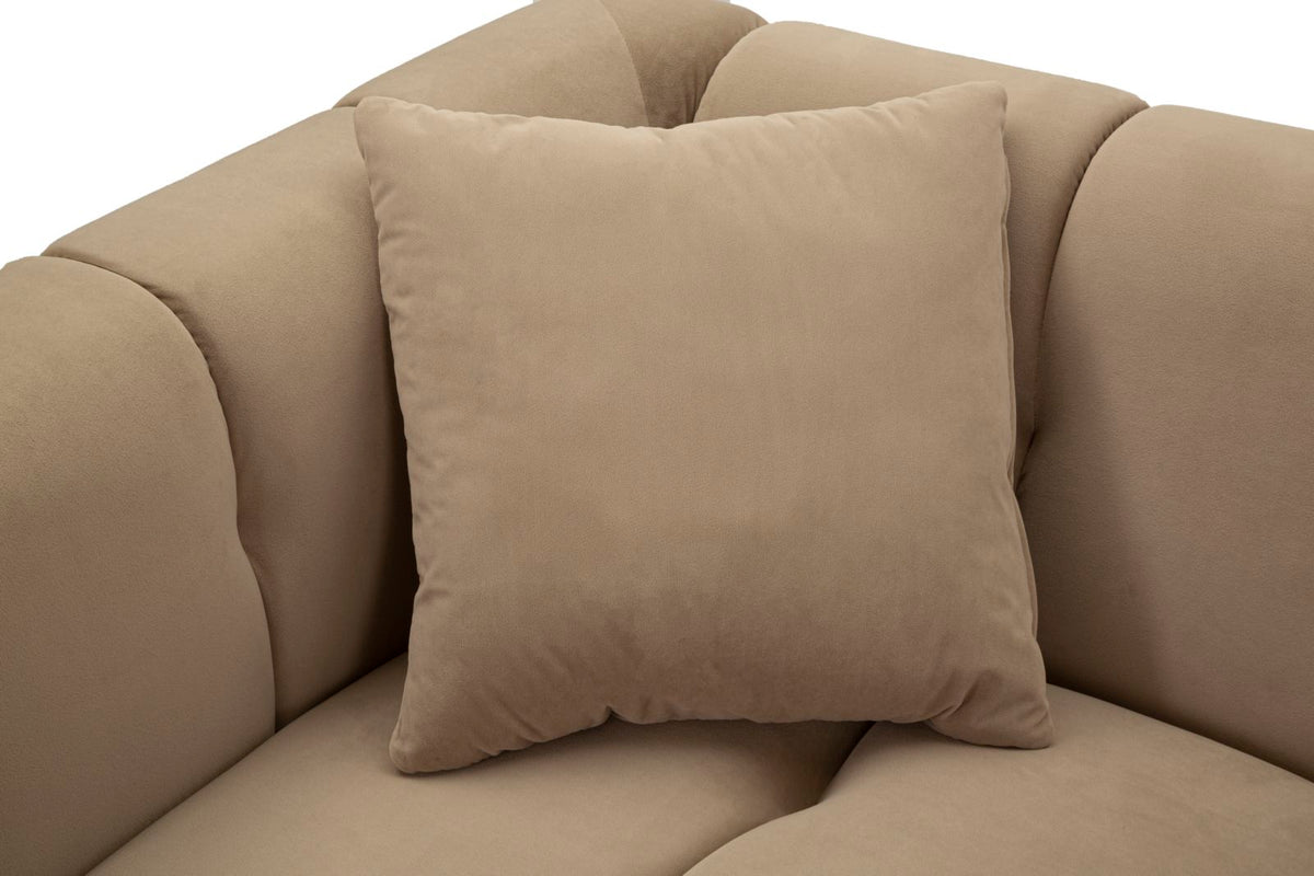 Divano alma grigio c/cuscini cm 155x81x71