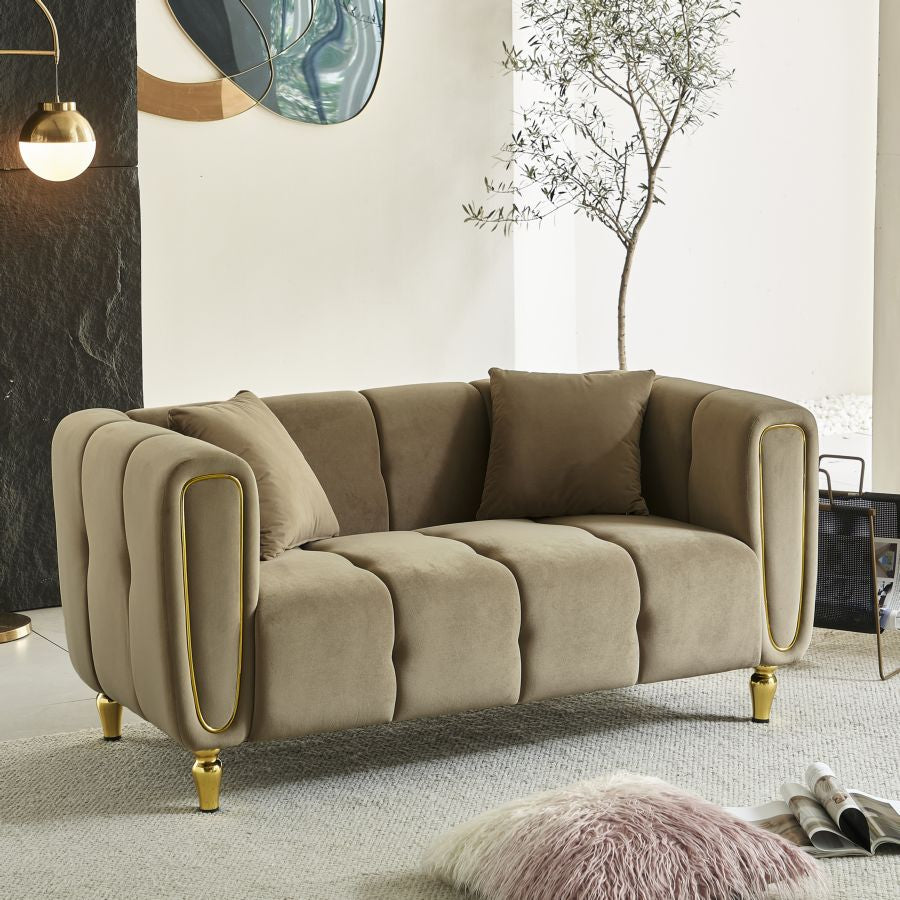 Divano alma grigio c/cuscini cm 155x81x71
