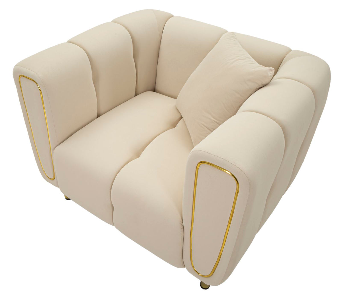 Poltrona alma crema c/cuscino cm 97x81x71