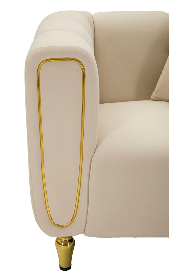 Poltrona alma crema c/cuscino cm 97x81x71
