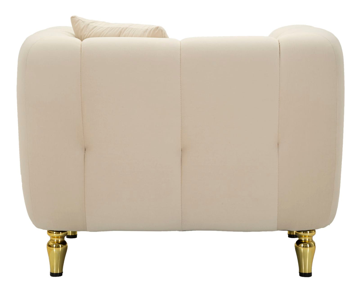 Poltrona alma crema c/cuscino cm 97x81x71