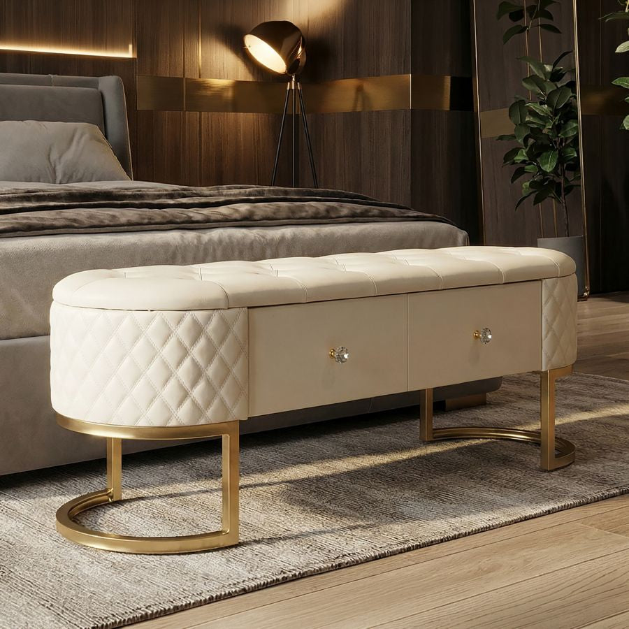 Panca c/cassetti sharon cm 120x40x43