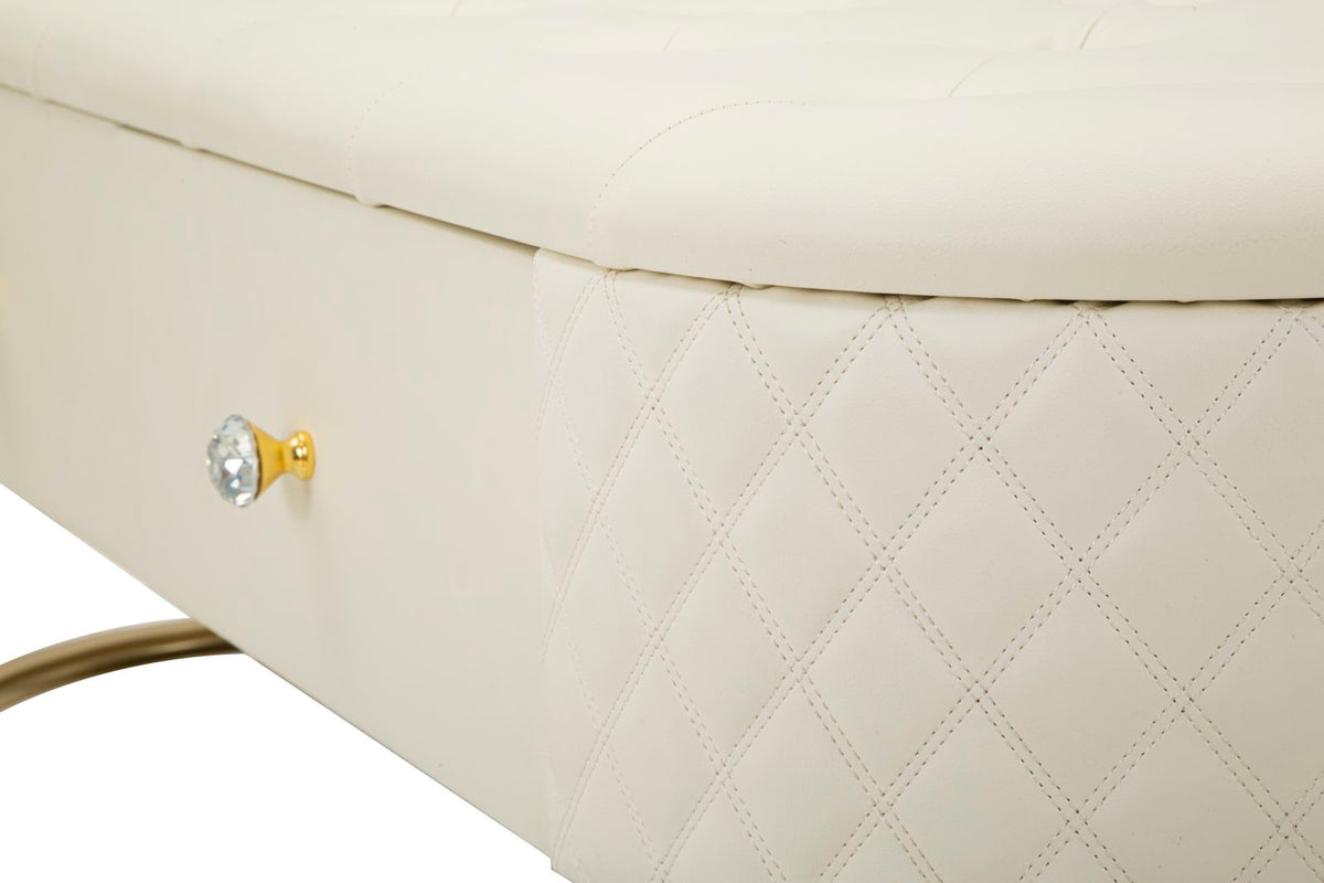 Panca c/cassetti sharon cm 120x40x43