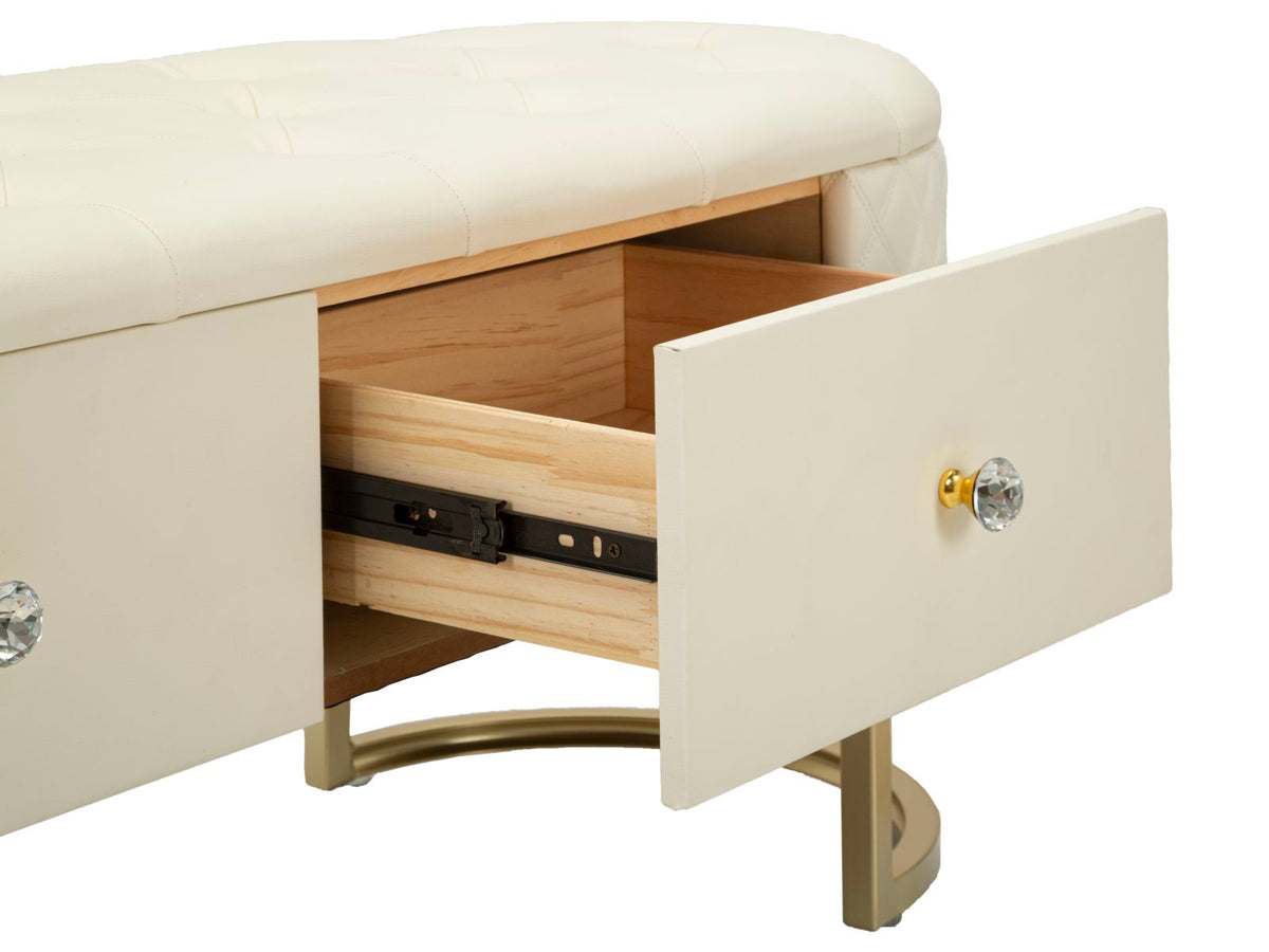 Panca c/cassetti sharon cm 120x40x43