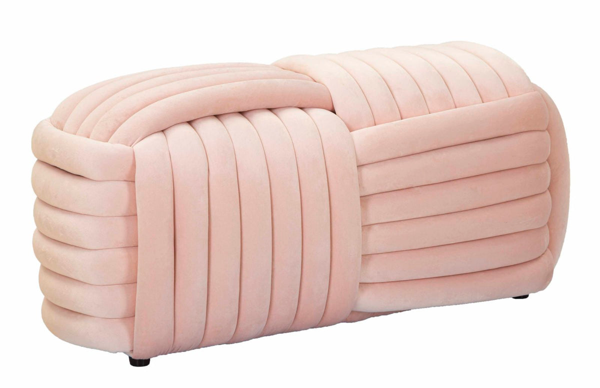 Panca softy rosa cm 90x45x45