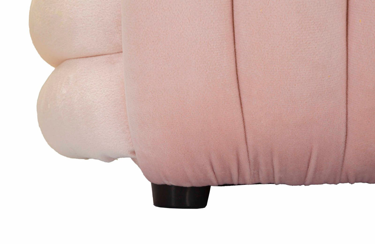 Panca softy rosa cm 90x45x45
