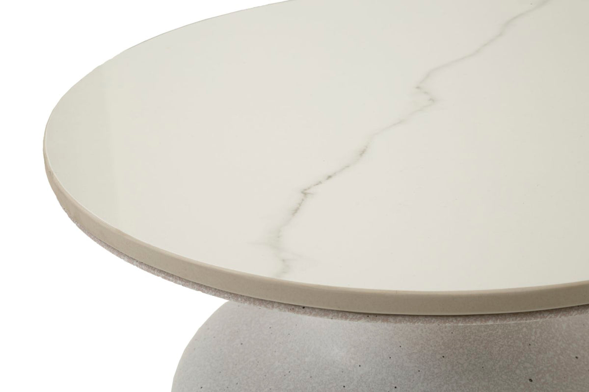 Tavolinetto white fush cm ø 40x47