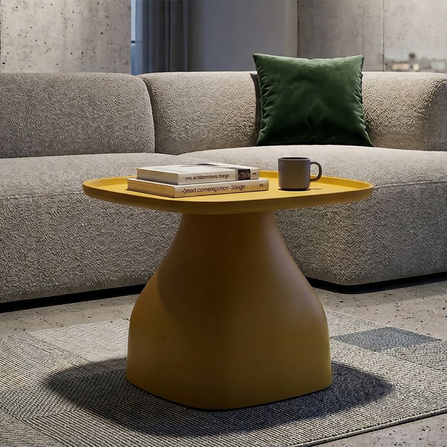 Tavolinetto gea giallo cm 48x48x38
