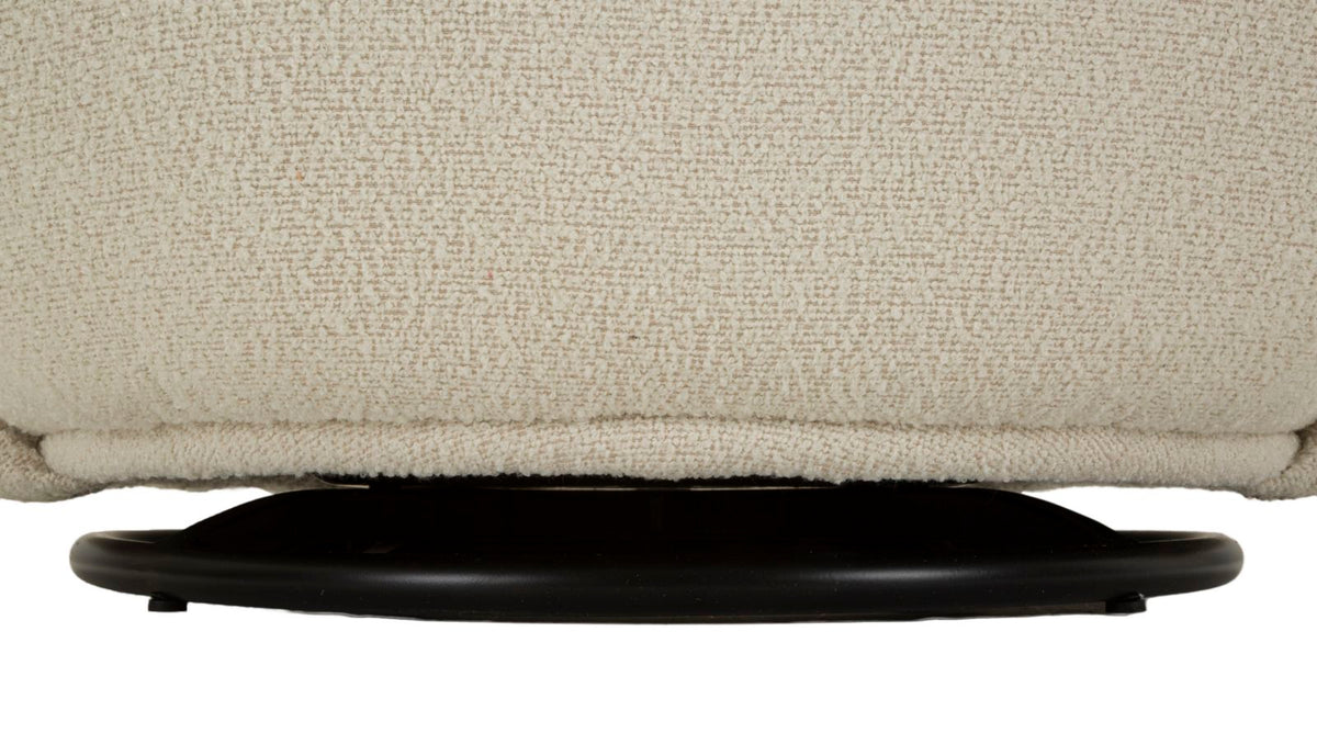 Poltrona girevole torino crema cm 70x72x75 (altezza seduta cm 44,5)