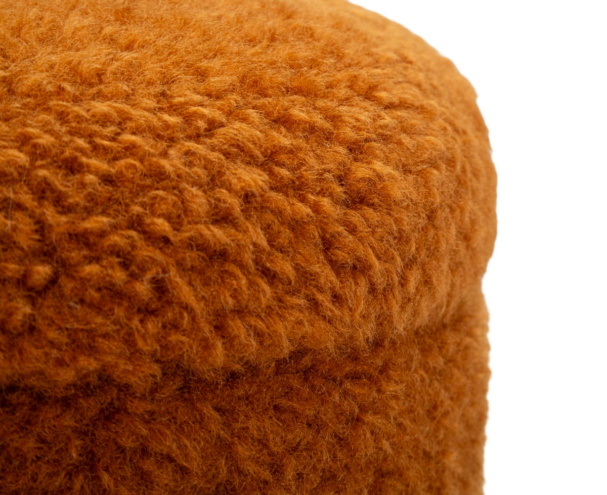 Puff c/contenitore saint-moritz marrone set 2 pz cm ø 40x47-32x38