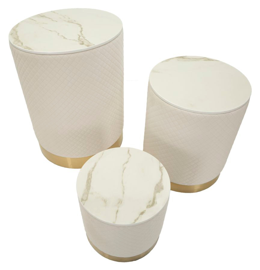 Espositore c/contenitore shop set 3 pz cm ø 60x80-50x60-40x40