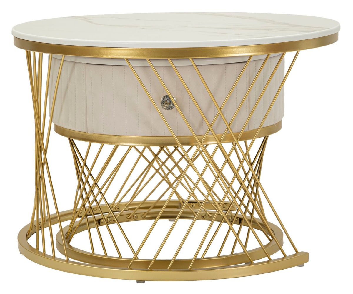 Tavoli da caffe' votix coppia cm ø 70x48-50x43,5