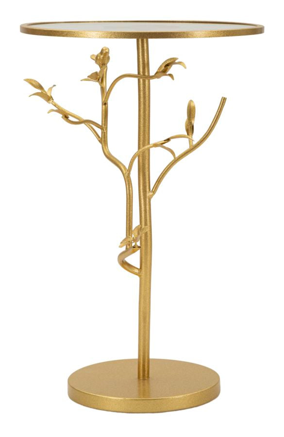 Tavolinetto birds glass cm ø 38x60