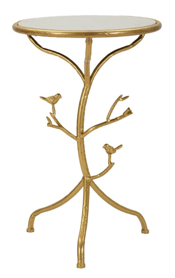 Tavolinetto birds marble cm ø 38x60