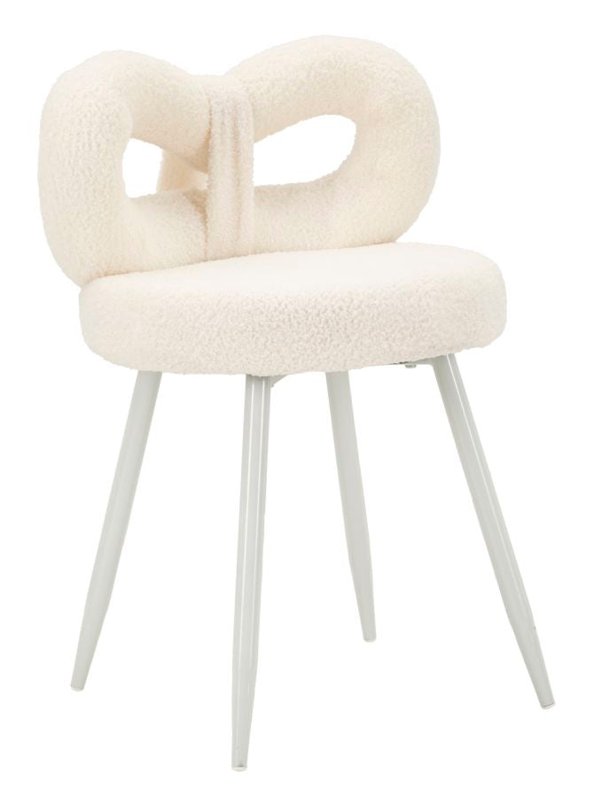 Mauro Ferretti Sedia Mini Ilary Bianca Ø 40 x 67 cm (altezza Seduta 46)