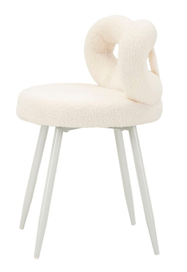 Mauro Ferretti Sedia Mini Ilary Bianca Ø 40 x 67 cm (altezza Seduta 46)