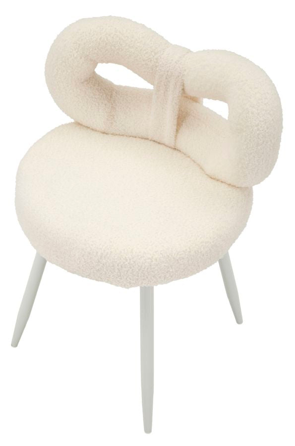Mauro Ferretti Sedia Mini Ilary Bianca Ø 40 x 67 cm (altezza Seduta 46)