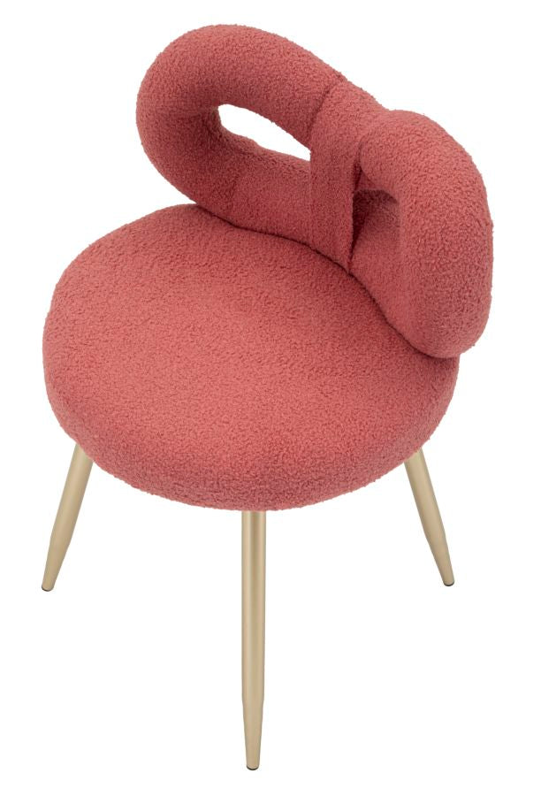 Mauro Ferretti Sedia Mini Ilary Rosa Ø 40 x 67 cm (altezza Seduta 46)
