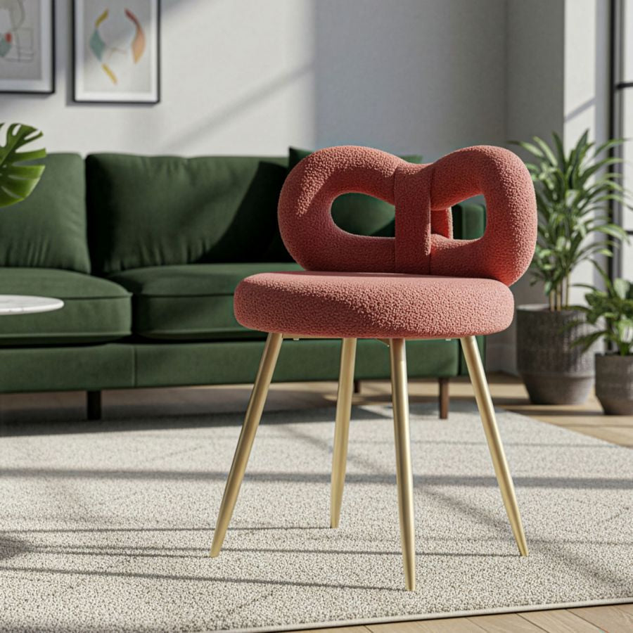 Mauro Ferretti Sedia Mini Ilary Rosa Ø 40 x 67 cm (altezza Seduta 46)