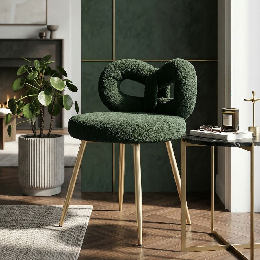 Mauro Ferretti Sedia Mini Ilary Verde Ø 40 x 67 cm (altezza Seduta 46)