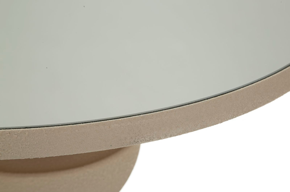 Mauro Ferretti Tavolinetto Dune con Specchio Ø 45 x 49,5 cm