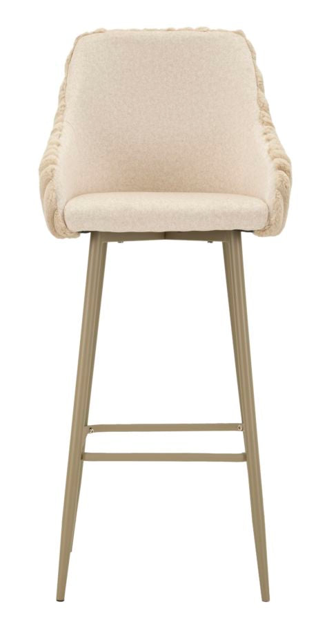 Sgabello bar alaska -a- crema set 2 pz cm 52x46x111 (altezza seduta cm 78)