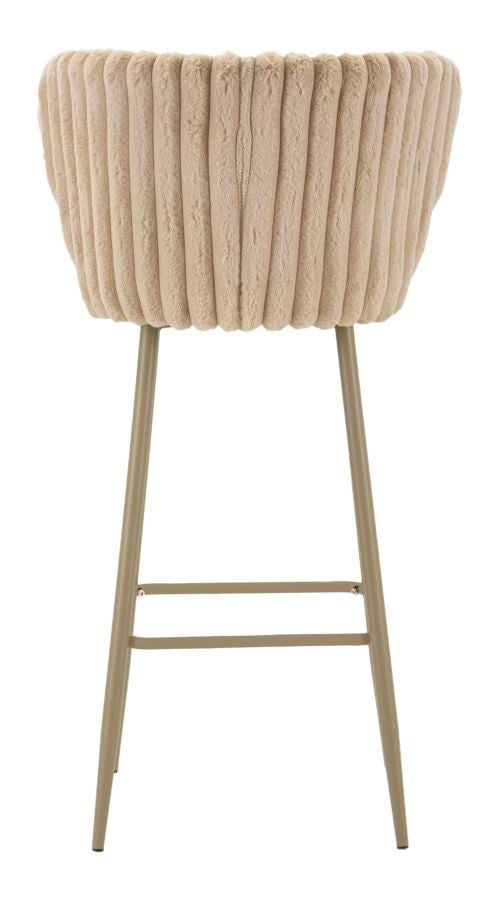 Mauro Ferretti Sgabello Bar Alaska -b- Crema Set 2 pz 55 x 58 x 106 cm (altezza Seduta 77)