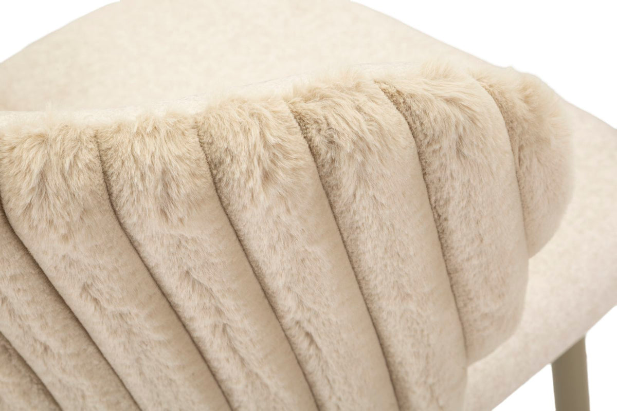 Mauro Ferretti Sgabello Bar Alaska -b- Crema Set 2 pz 55 x 58 x 106 cm (altezza Seduta 77)