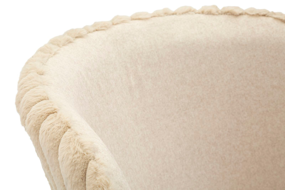 Mauro Ferretti Sgabello Bar Alaska -b- Crema Set 2 pz 55 x 58 x 106 cm (altezza Seduta 77)