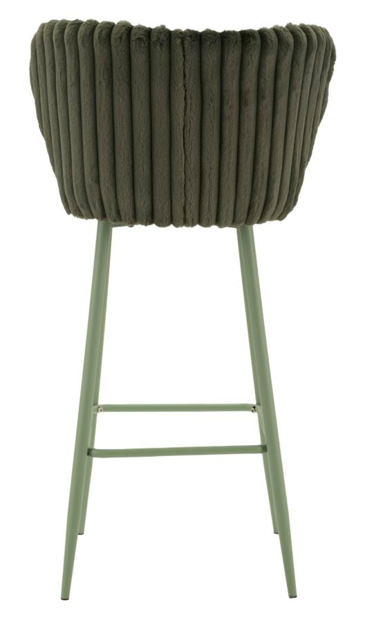 Sgabello bar alaska -b- verde set 2 pz cm 55x58x106 (altezza seduta cm 77)